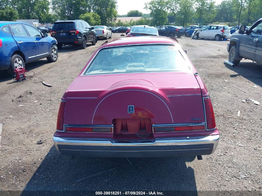 1991 Lincoln Mark Vii Lsc VIN: 1LNCM93E6MY675755 Lot: 39818251
