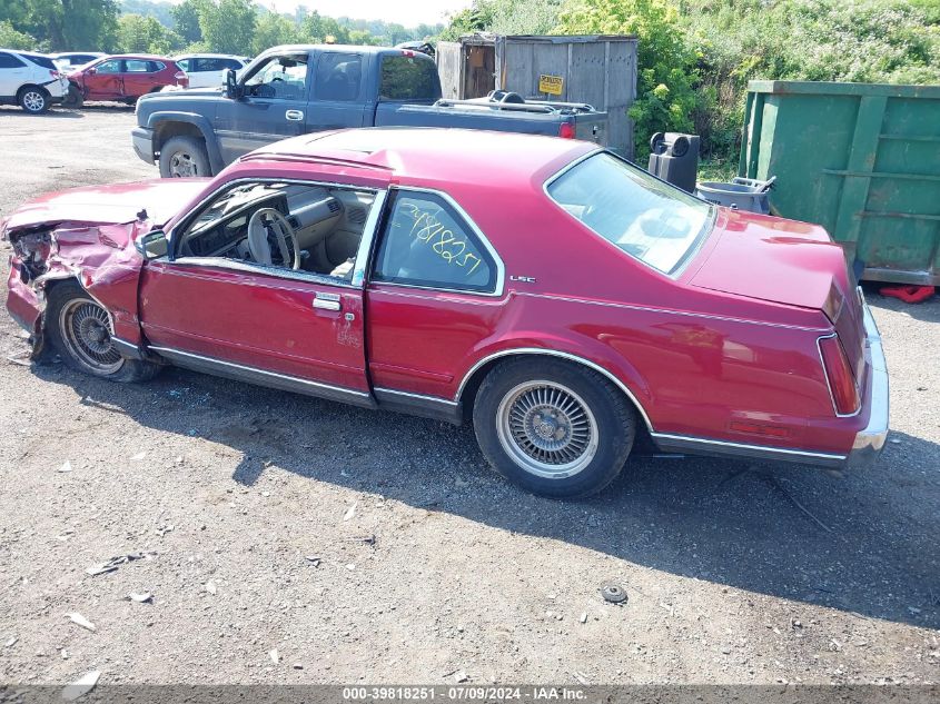 1991 Lincoln Mark Vii Lsc VIN: 1LNCM93E6MY675755 Lot: 39818251
