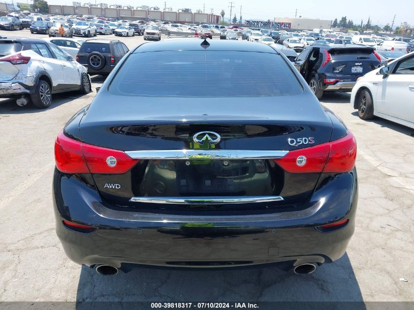 2015 Infiniti Q50 Sport VIN: JN1BV7AR5FM399024 Lot: 39818317