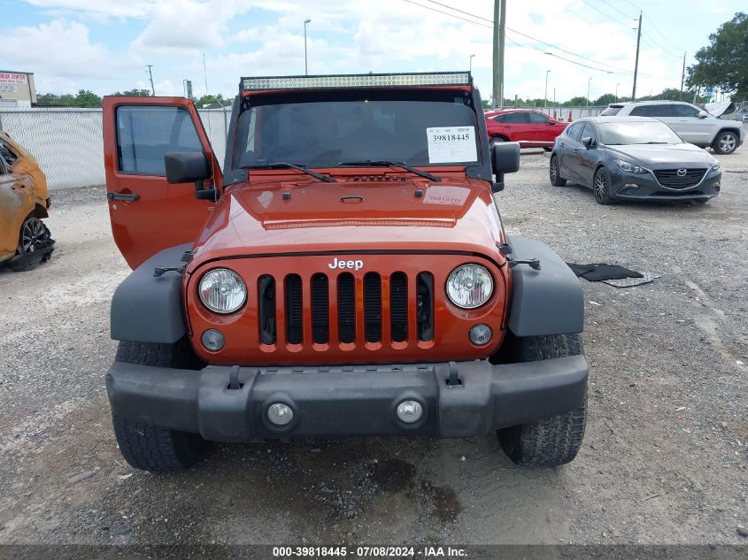 2014 Jeep Wrangler Unlimited Sport VIN: 1C4BJWDG4EL259581 Lot: 39818445