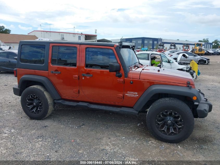 2014 Jeep Wrangler Unlimited Sport VIN: 1C4BJWDG4EL259581 Lot: 39818445