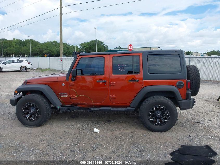 2014 Jeep Wrangler Unlimited Sport VIN: 1C4BJWDG4EL259581 Lot: 39818445