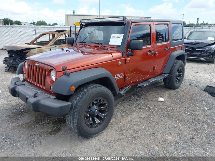 2014 Jeep Wrangler Unlimited Sport VIN: 1C4BJWDG4EL259581 Lot: 39818445