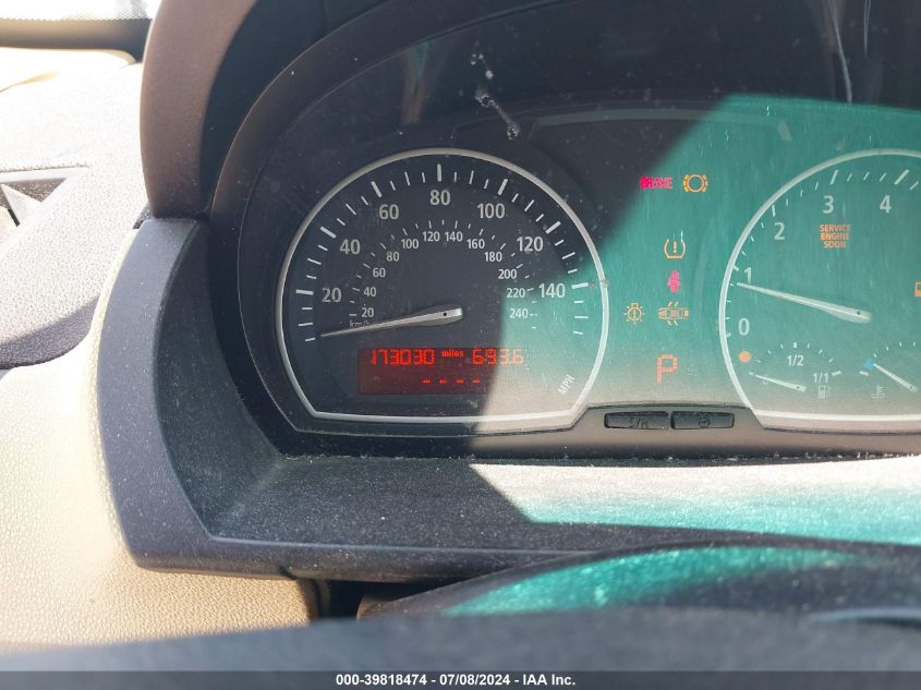 2006 BMW X3 3.0I VIN: WBXPA93496WG75405 Lot: 39818474