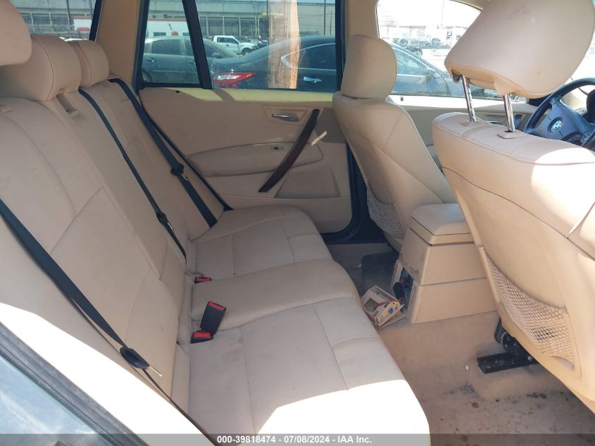 2006 BMW X3 3.0I VIN: WBXPA93496WG75405 Lot: 39818474