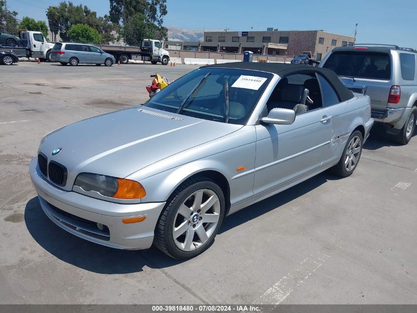 2000 BMW 323Ci VIN: WBABR3347YEA83892 Lot: 39818480