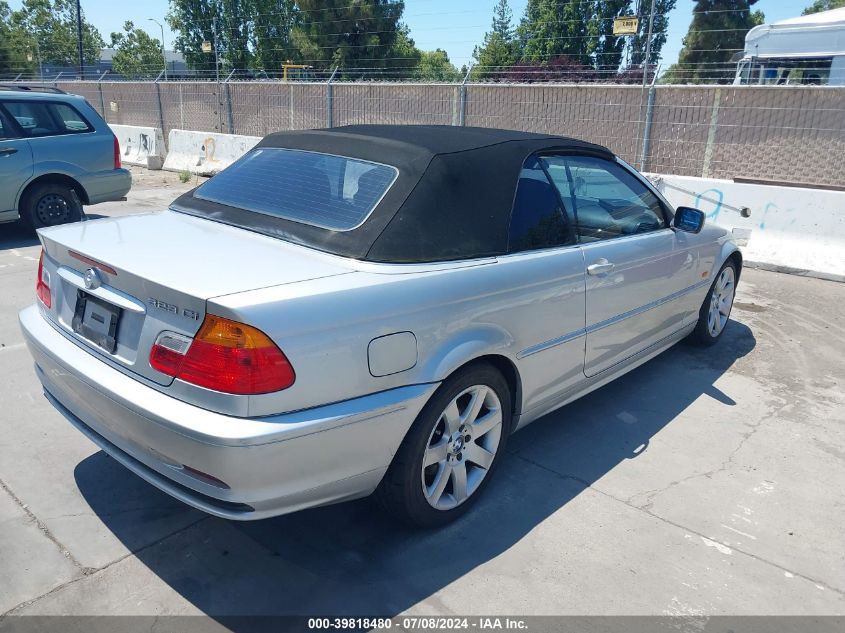 2000 BMW 323Ci VIN: WBABR3347YEA83892 Lot: 39818480