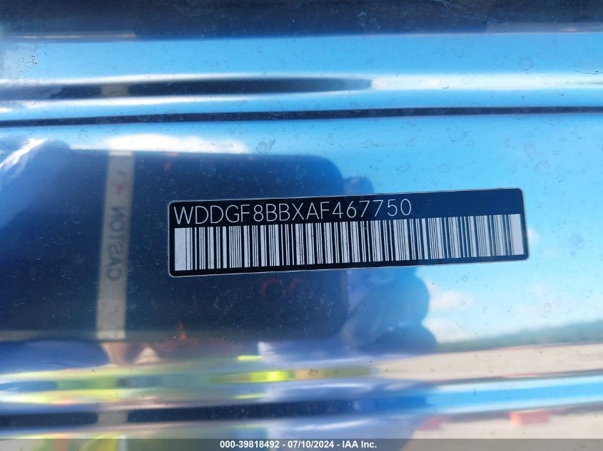 2010 Mercedes-Benz C-Class 300 4Matic VIN: WDDGF8BBXAF467750 Lot: 39818492