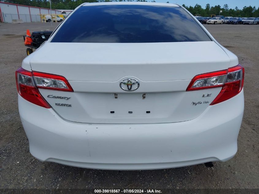 2012 Toyota Camry Le VIN: 4T1BF1FK0CU633581 Lot: 39818567