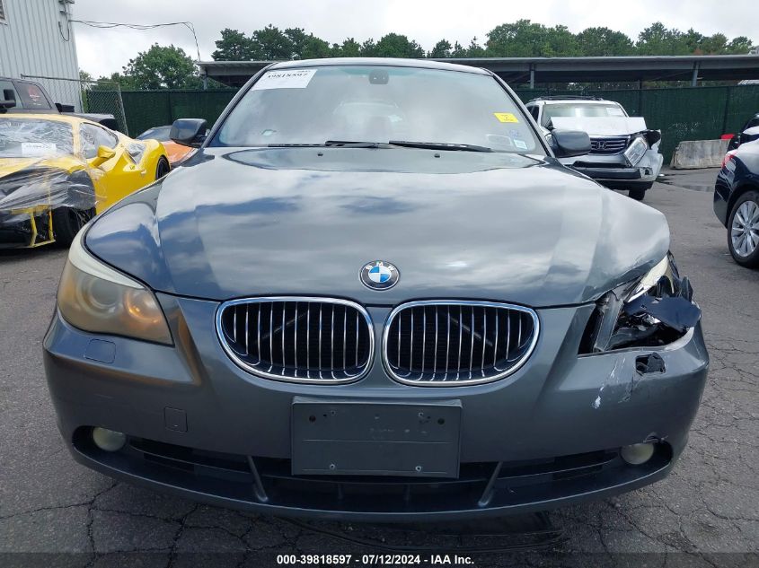 2006 BMW 530I VIN: WBANE73576CM43077 Lot: 39818597