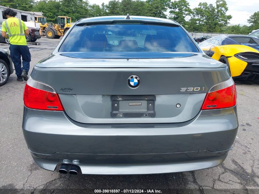 2006 BMW 530I VIN: WBANE73576CM43077 Lot: 39818597