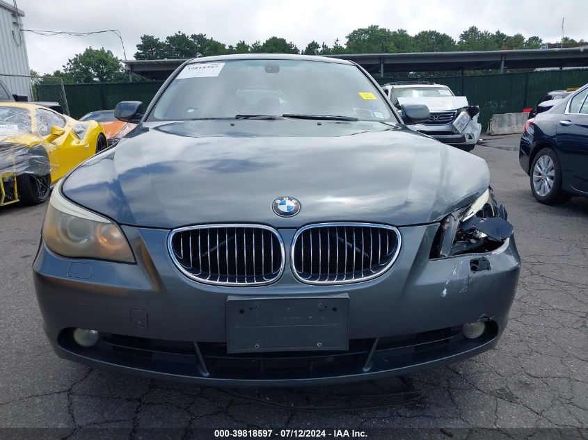 2006 BMW 530I VIN: WBANE73576CM43077 Lot: 39818597