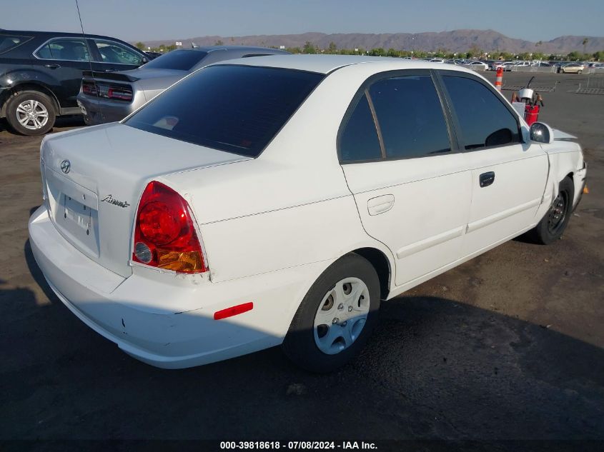 KMHCG45C84U539950 2004 Hyundai Accent Gl