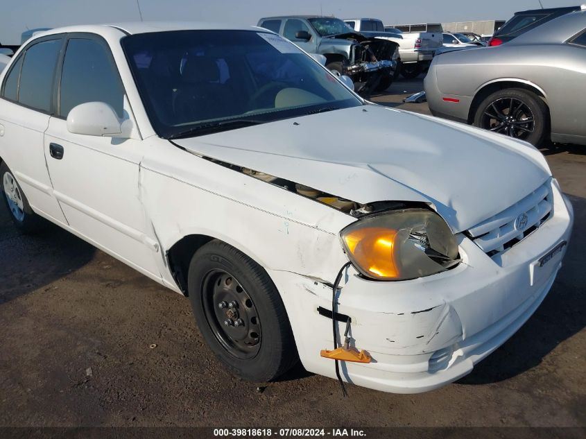 2004 Hyundai Accent Gl VIN: KMHCG45C84U539950 Lot: 39818618