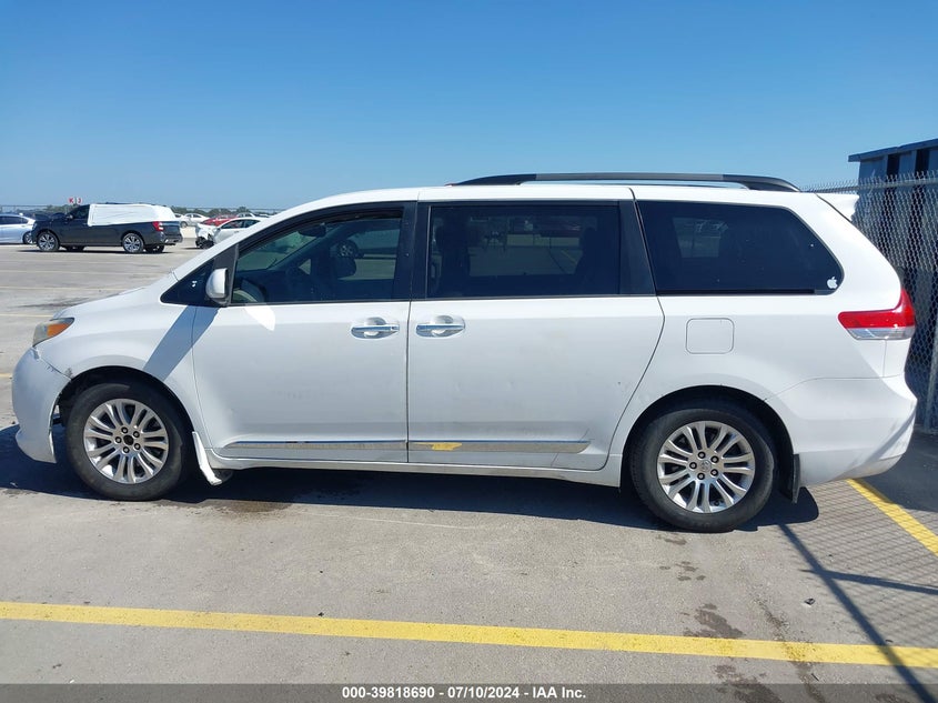 2012 Toyota Sienna Xle V6 8 Passenger VIN: 5TDYK3DCXCS268851 Lot: 39818690