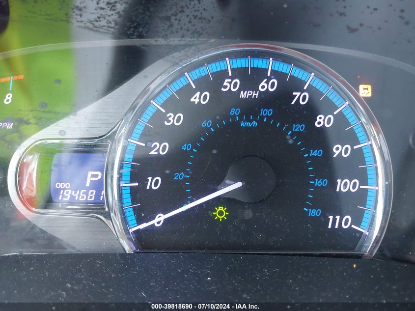 2012 Toyota Sienna Xle V6 8 Passenger VIN: 5TDYK3DCXCS268851 Lot: 39818690