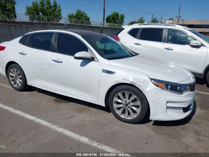 2016 Kia Optima Ex VIN: 5XXGU4L35GG050322 Lot: 39818766