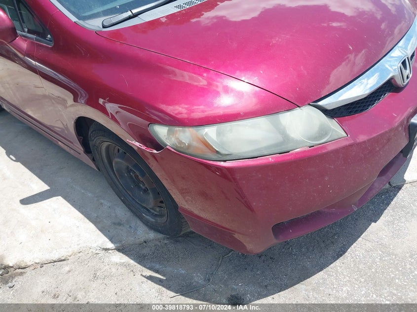 2010 Honda Civic Lx VIN: 19XFA1F51AE043884 Lot: 39818793