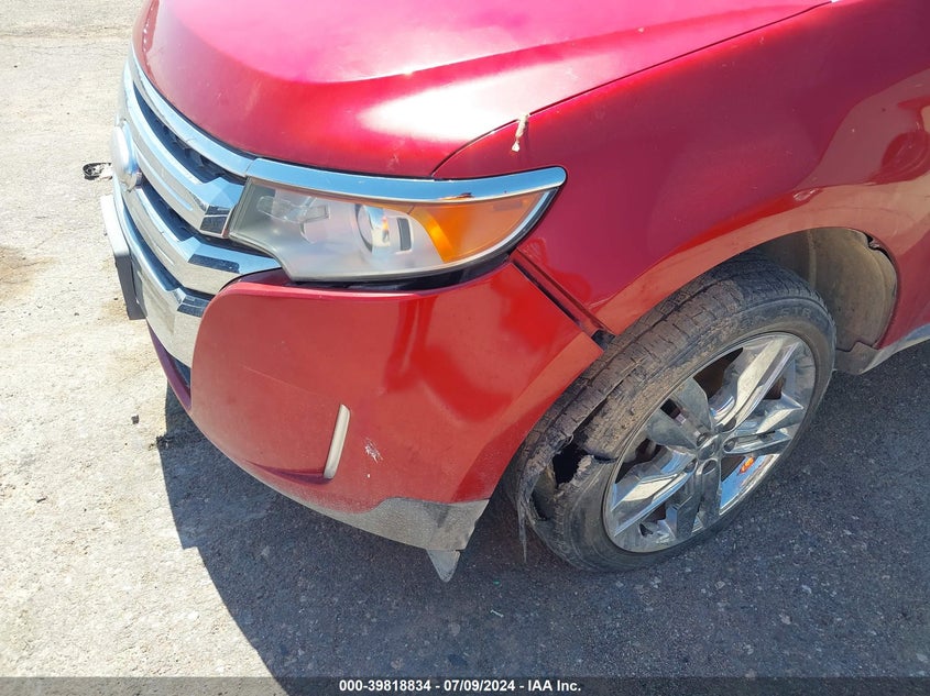 2012 Ford Edge Sel VIN: 2FMDK3JCXCBA12290 Lot: 39818834