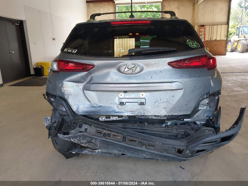 2021 Hyundai Kona Sel VIN: KM8K22AA2MU616640 Lot: 39818844