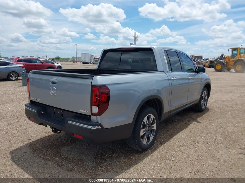 2019 HONDA RIDGELINE RTL-E - 5FPYK3F74KB037146