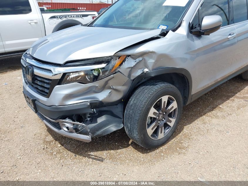 2019 HONDA RIDGELINE RTL-E - 5FPYK3F74KB037146
