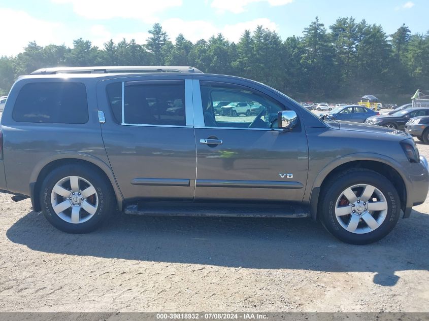 2008 Nissan Armada Le VIN: 5N1AA08C68N626923 Lot: 39818932