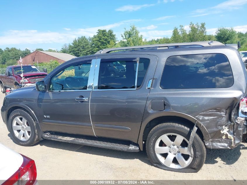 2008 Nissan Armada Le VIN: 5N1AA08C68N626923 Lot: 39818932