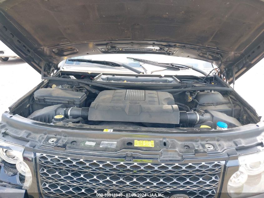 2012 Land Rover Range Rover Hse VIN: SALME1D42CA376440 Lot: 39818940