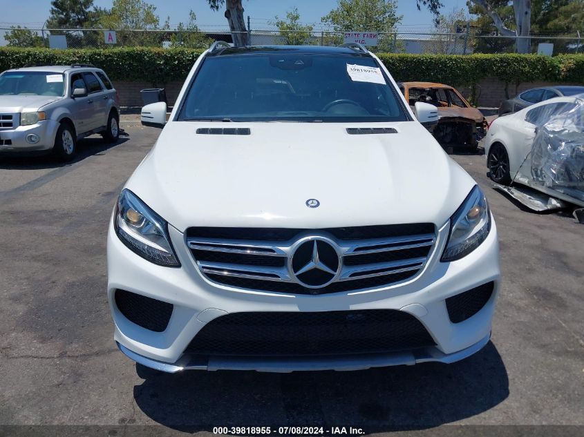 2016 Mercedes-Benz Gle 350 4Matic VIN: 4JGDA5HB2GA806696 Lot: 39818955