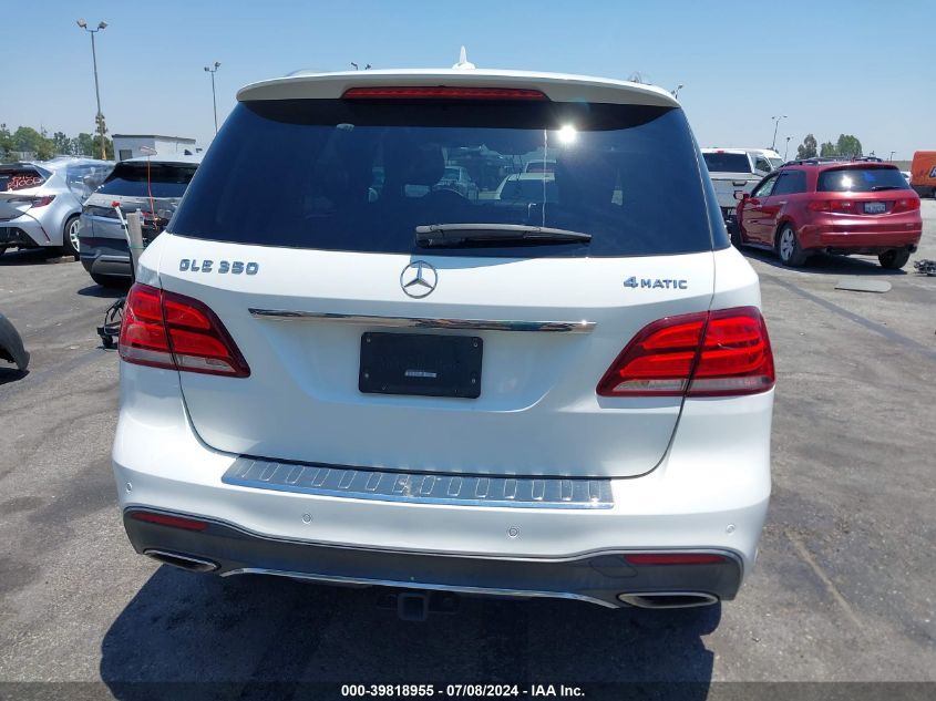 2016 Mercedes-Benz Gle 350 4Matic VIN: 4JGDA5HB2GA806696 Lot: 39818955