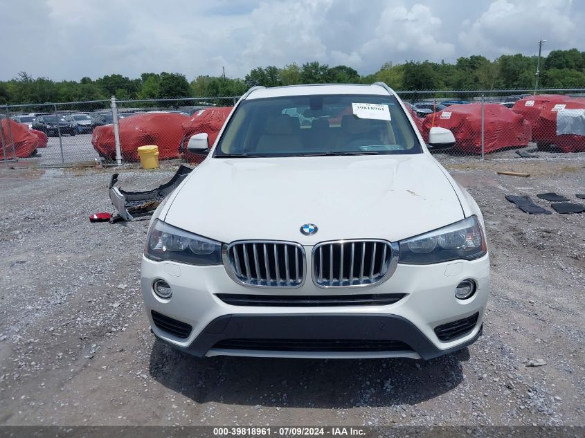 2016 BMW X3 xDrive28I VIN: 5UXWX9C51G0D79278 Lot: 39818961