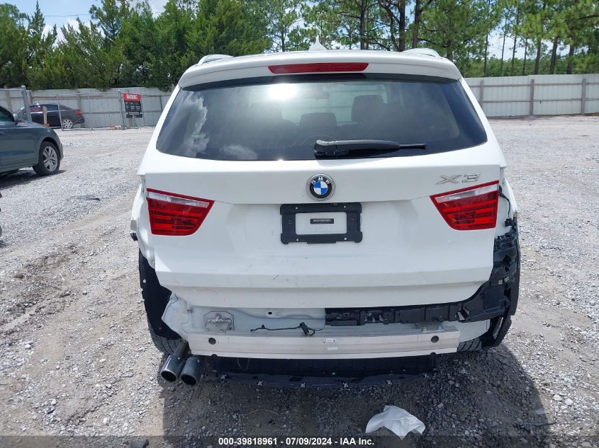 2016 BMW X3 xDrive28I VIN: 5UXWX9C51G0D79278 Lot: 39818961