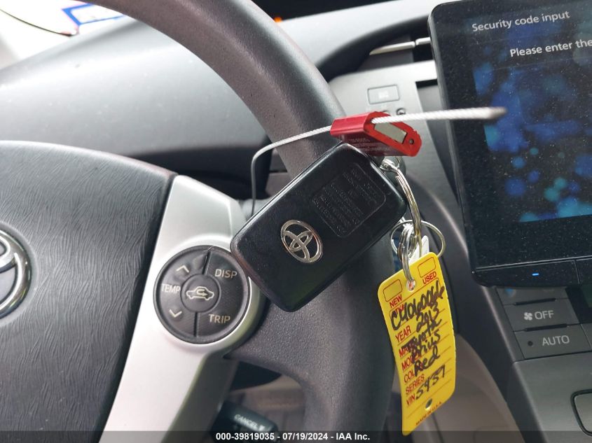 2013 Toyota Prius Three VIN: JTDKN3DU3D0345439 Lot: 39819035