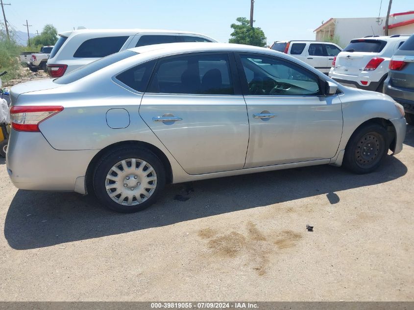 2015 Nissan Sentra S/Sv/Sr/Sl VIN: 3N1AB7AP6FY287834 Lot: 39819055