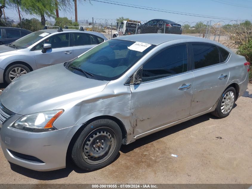 2015 Nissan Sentra S/Sv/Sr/Sl VIN: 3N1AB7AP6FY287834 Lot: 39819055