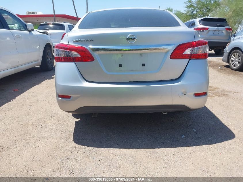 2015 Nissan Sentra S/Sv/Sr/Sl VIN: 3N1AB7AP6FY287834 Lot: 39819055