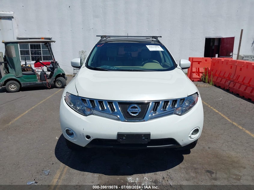 2010 Nissan Murano Le VIN: JN8AZ1MW6AW106079 Lot: 39819076