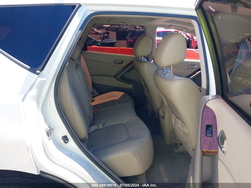 2010 Nissan Murano Le VIN: JN8AZ1MW6AW106079 Lot: 39819076