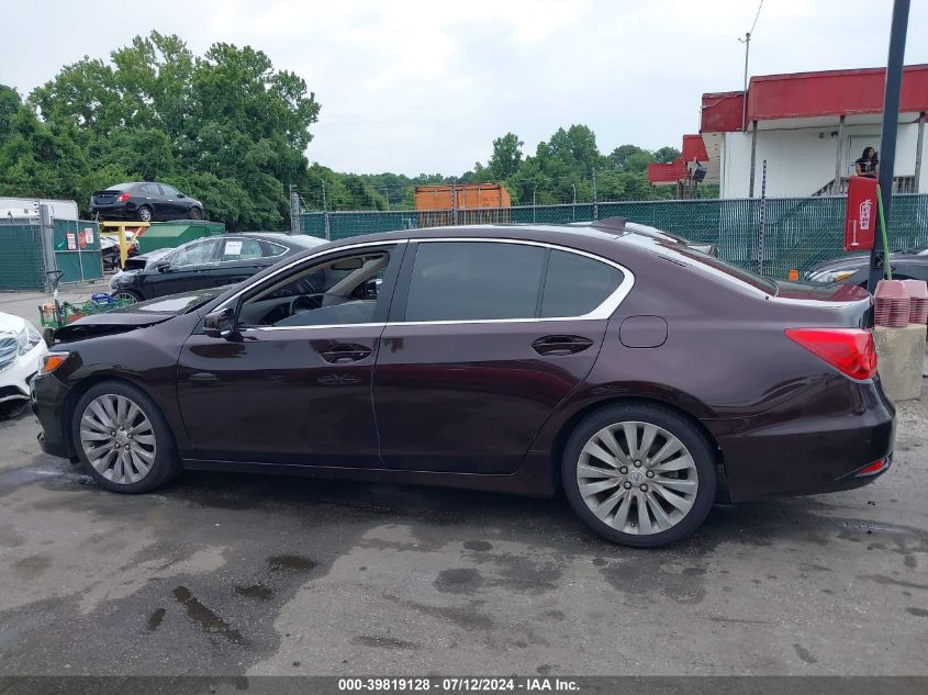 2014 Acura Rlx Tech VIN: JH4KC1F50EC002716 Lot: 39819128