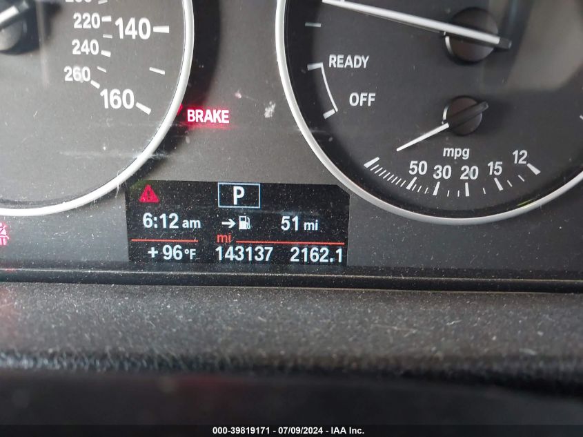 2012 BMW 328I I VIN: WBA3A5C53CF257845 Lot: 39819171