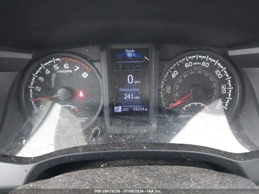 2019 Toyota Tacoma Sr VIN: 5TFRX5GN9KX146702 Lot: 39819236