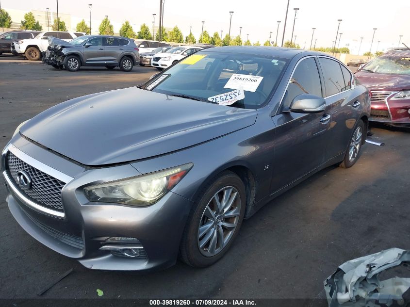 2014 Infiniti Q50 Premium VIN: JN1BV7AP7EM685423 Lot: 39819260