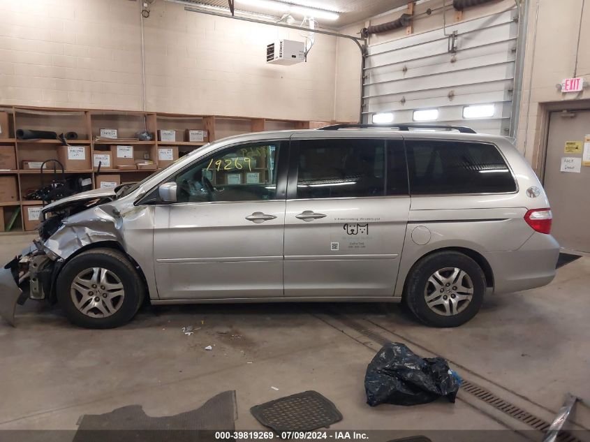 2007 Honda Odyssey Ex-L VIN: 5FNRL38797B058640 Lot: 39819269