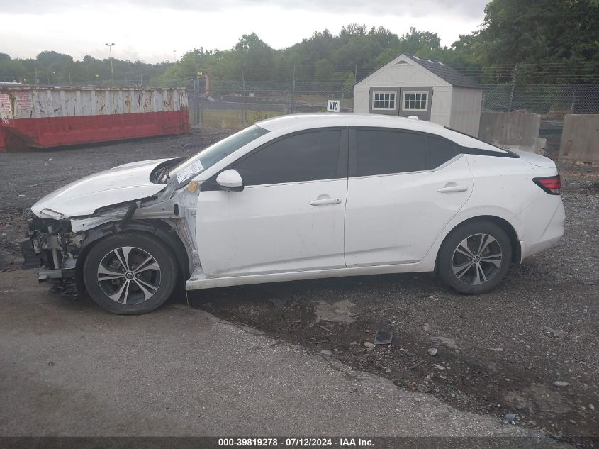 2020 Nissan Sentra Sv Xtronic Cvt VIN: 3N1AB8CV9LY268336 Lot: 39819278