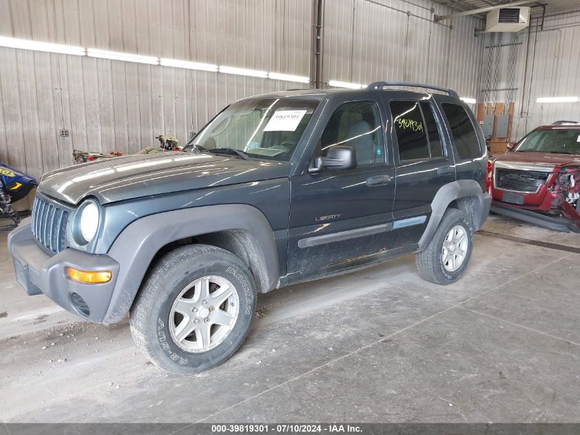 2002 Jeep Liberty Sport VIN: 1J4GL48K62W150451 Lot: 39819301