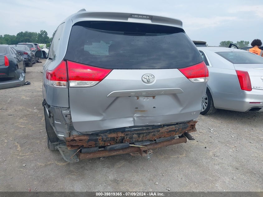 2012 Toyota Sienna Le V6 8 Passenger VIN: 5TDKK3DC2CS277100 Lot: 39819365