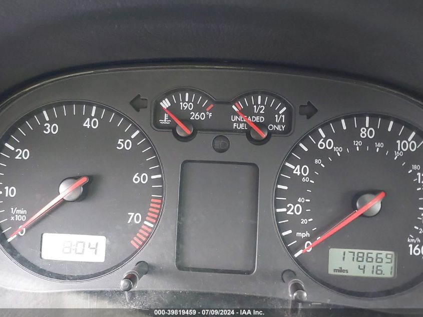 2000 Volkswagen Jetta Gls VIN: 3VWSA29M6YM091725 Lot: 39819459