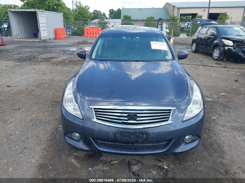 2012 Infiniti G37X VIN: JN1CV6AR8CM972718 Lot: 39819469