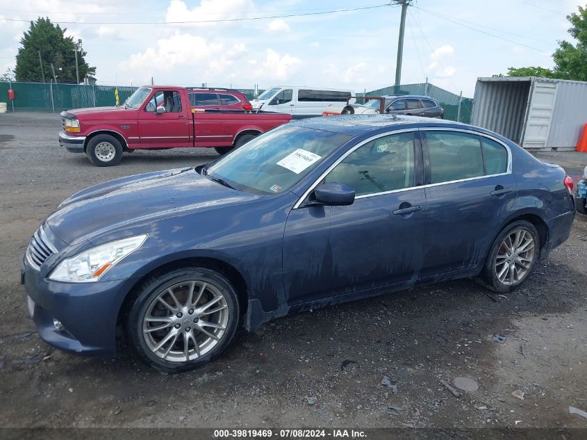 2012 Infiniti G37X VIN: JN1CV6AR8CM972718 Lot: 39819469